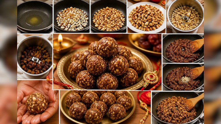 राखी पर सिर्फ 15 मिनट में बनाएं हेल्दी ड्राई फ्रूट लड्डू, ये रही रेसिपी Video
