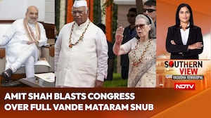 "Extreme Appeasement": Amit Shah Blasts Congress Over Full Vande Mataram Snub
