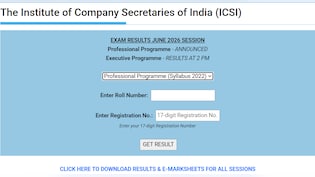 ICSI Result June 2026 Out: Check Direct Link And Steps To Download CS Professional Scorecard