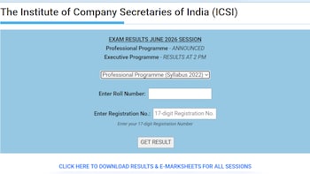 ICSI Result June 2026 Out: Check Direct Link And Steps To Download CS Professional Scorecard