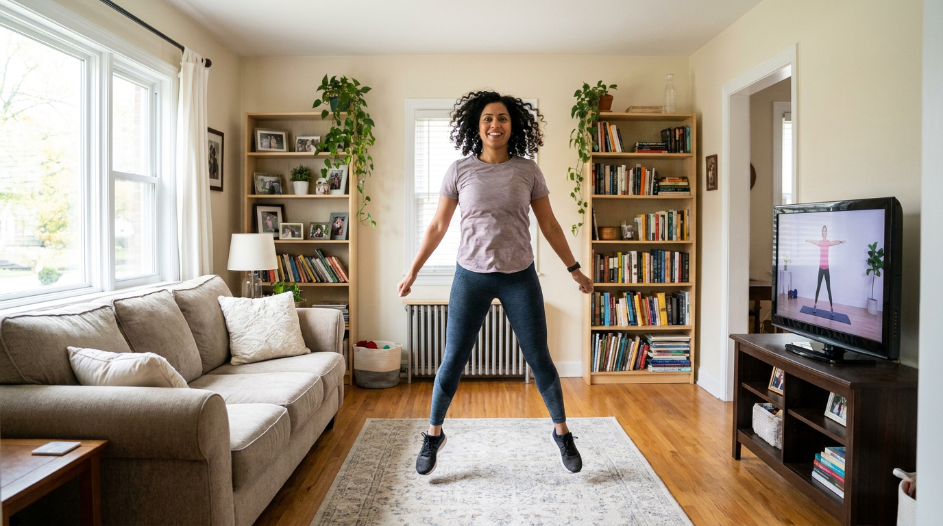 Starting the morning with exercise can create a healthy routine