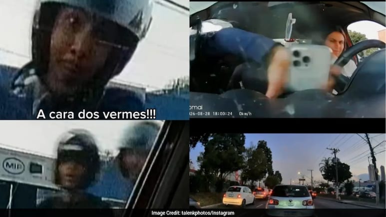 Brazilian Woman Targeted In Traffic, Thief Smashes Car Window, Steals Phone Brazilian Woman Targeted In Traffic, Thief Smashes Car Window, Steals Phone