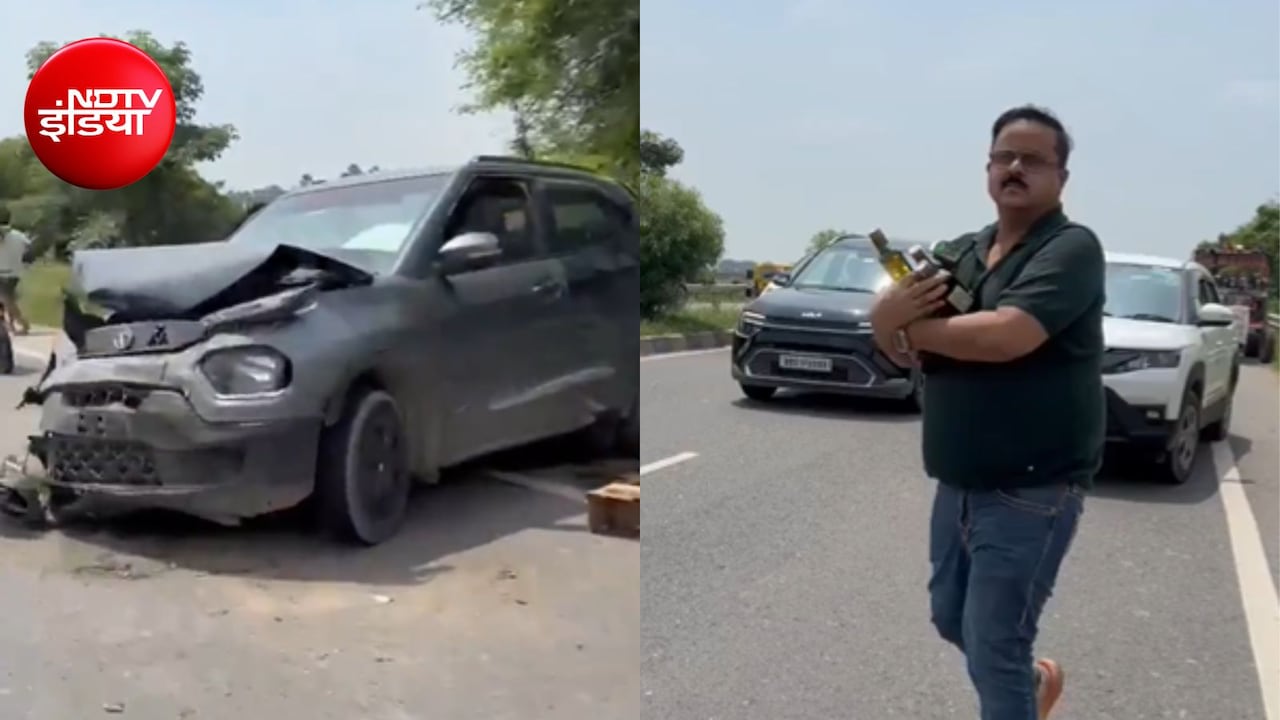 बिहार में शराब से भरी कार पलटी तो मच गई लूट, बोतलें उठाने के लिए लोगों में मची होड़