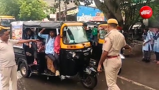 3 सीट वाले ऑटो में 11 सवारी! 18 वाहनों के चालान कटे, 8 जब्त