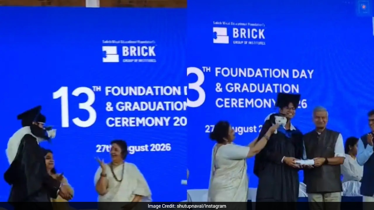 Graduate’s pet cat joins him on stage at convocation, video goes viral