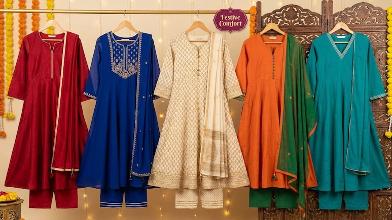 फेस्टिव सीजन में मिलेगा कंफर्ट और रॉयल लुक, आज ही घर लाएं ये स्&zwj;टाइलिश Anarkali Sets