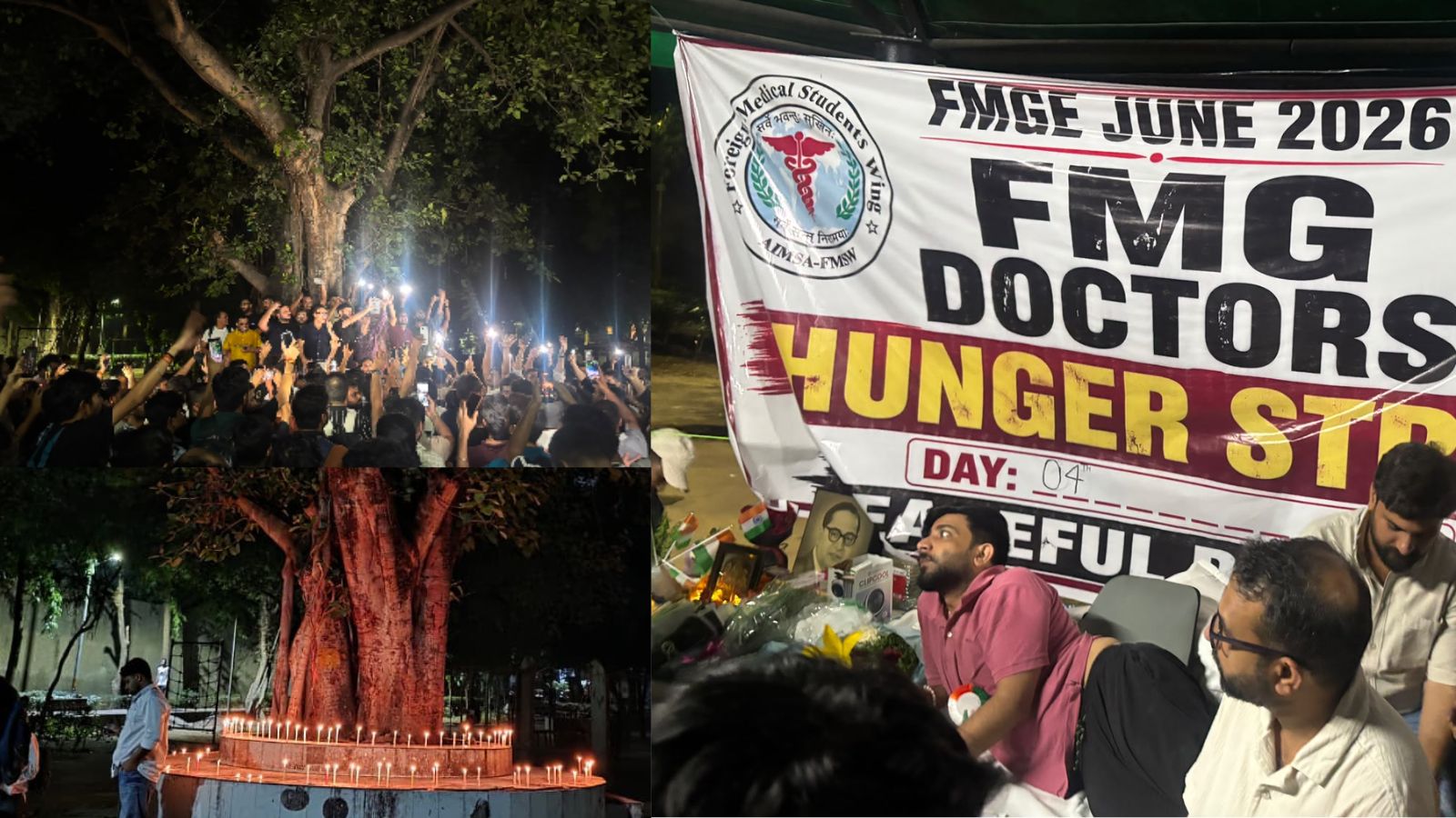 दिल्ली में FMGE परीक्षा को लेकर विरोध प्रदर्शन, NDTV से क्या बोले छात्र?