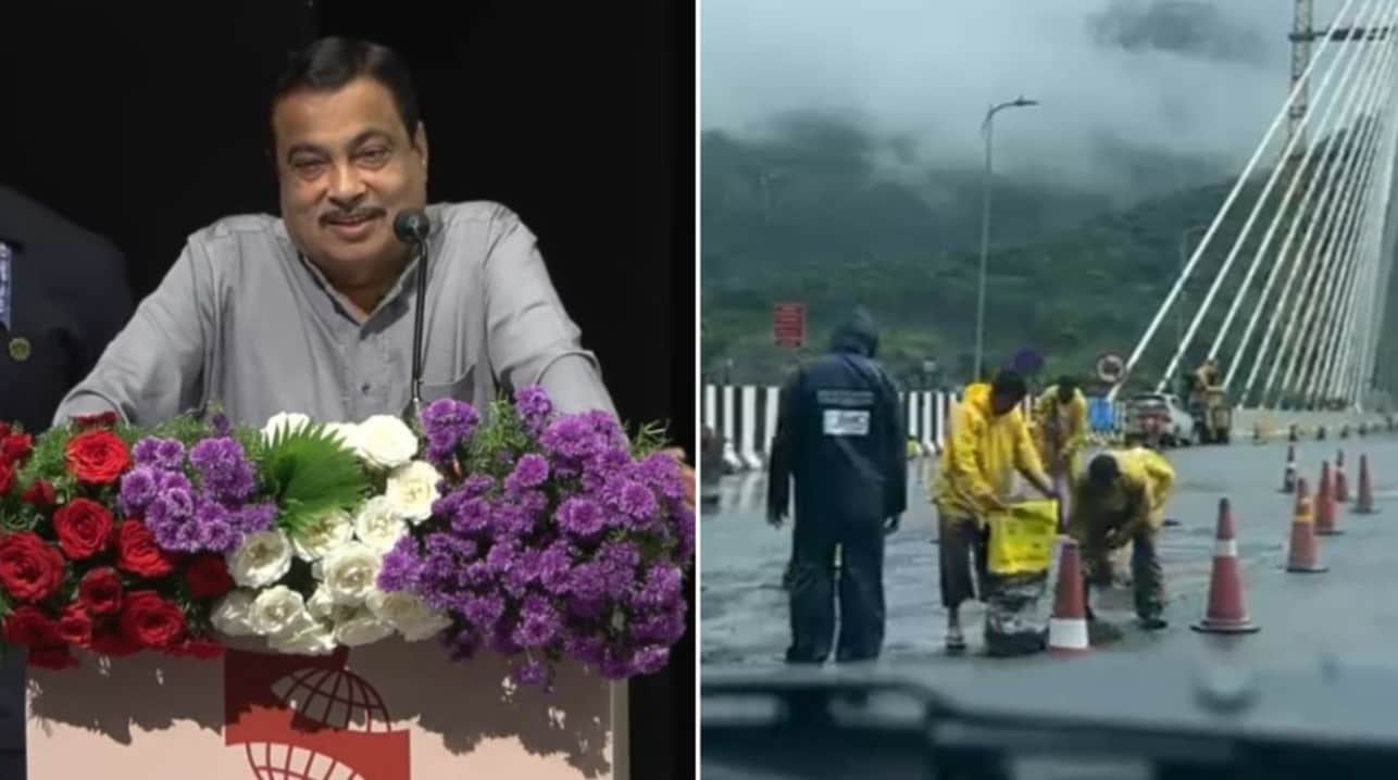 Nitin Gadkari responds after state road caves in on “Missing Link” project