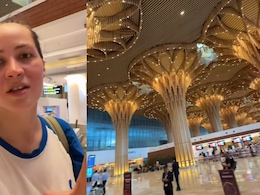 Video: Russian Influencer Can't Stop Praising Guwahati Airport, Calls It 'Epic'