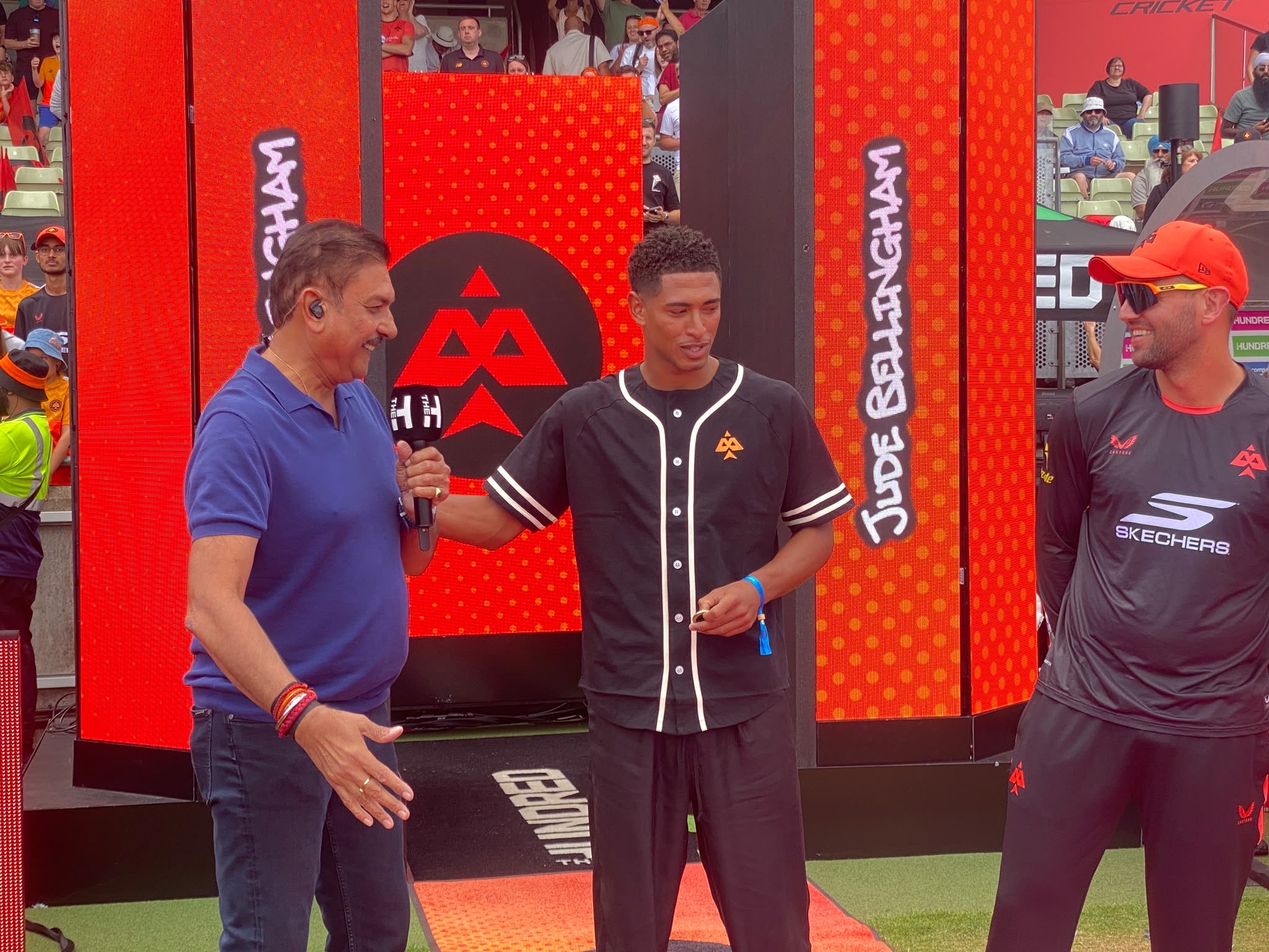 Jude Bellingham Meets Fans With Ravi Shastri at The Hundred Match