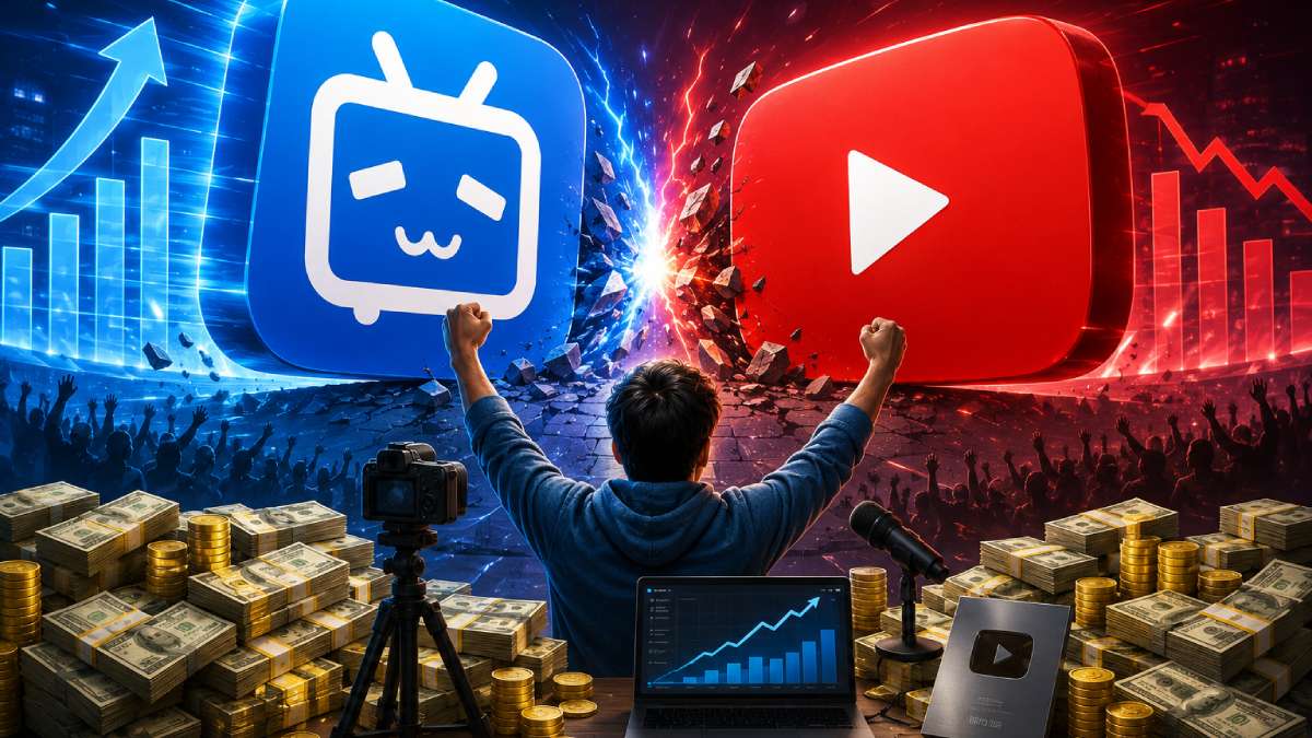 YouTube की छुट्टी? चीन का Bilibili हुआ इंटरनेशनल, 1,000 Views पर मिलेंगे ₹66!