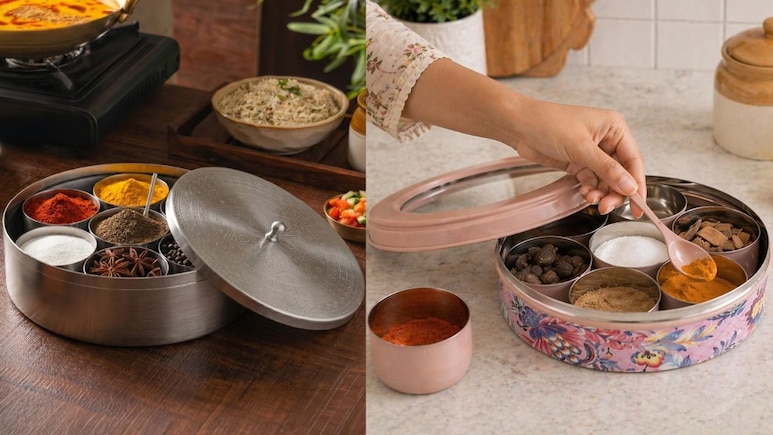 हर मसाला रहेगा एक जगह, Amazon के ये Stainless Steel Masala Box बना देंगे बजट में किचन को क्लटर-फ्री