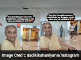 Elderly Woman Guards Granddaughter's Luggage At Airport, Her Reason Wins Hearts Online