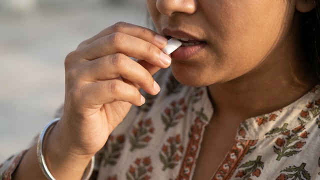 The chewing gum didn't disturb the beneficial bacteria in the mouth