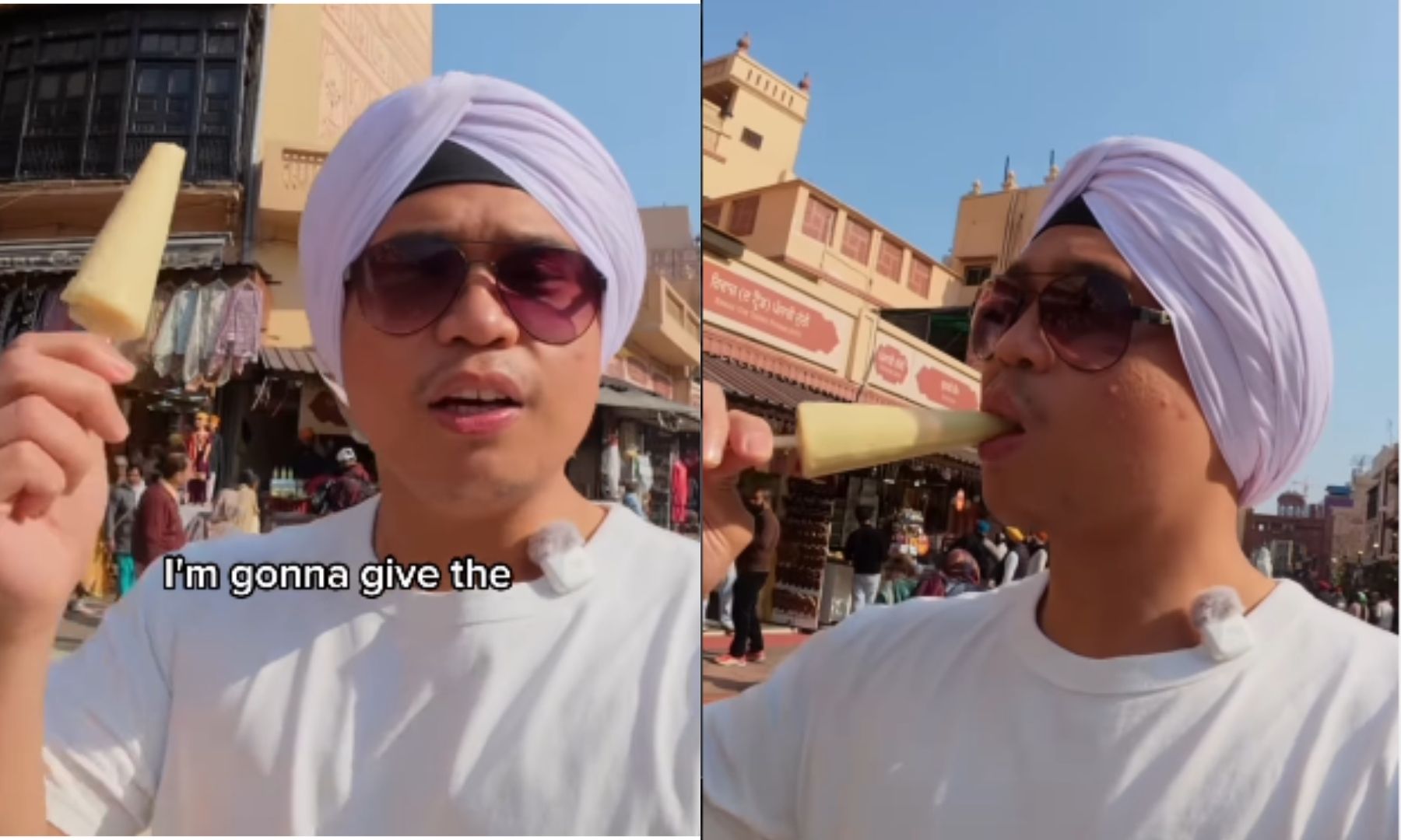 American Vlogger Tries Kulfi For The First Time In India, Watch His Reaction