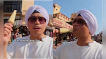 American Vlogger Tries Kulfi For The First Time In India, Watch His Reaction