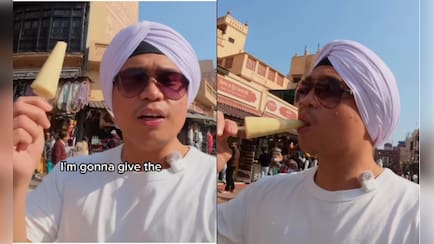 American Vlogger Tries Kulfi For The First Time In India, Watch His Reaction