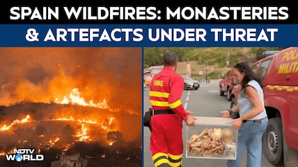 Spain Wildfire Rages Across Huesca, Historic Monasteries & Artefacts Under Threat
