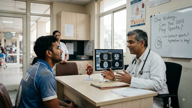One kidney does not automatically mean giving up sports