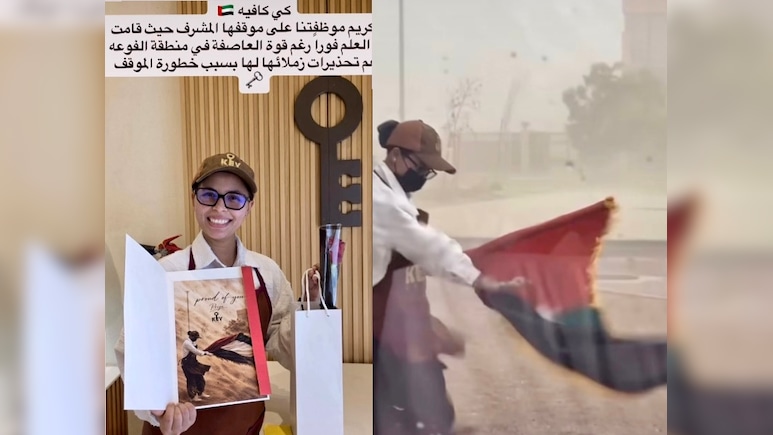 'We Are Proud Of You, Priya': Cafe Employee Braves Storm To Protect UAE Flag, Wins Praise