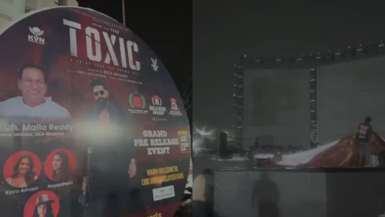 Sound System Collapses At 'Toxic' Pre-Release Event In Hyderabad, 2 Injured