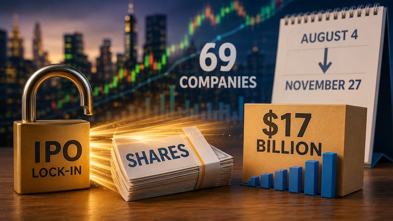 IPO Lock-In Expiry Wave To Unlock $17 Billion Worth Of Shares Across 69 Companies; What Investors Should Know