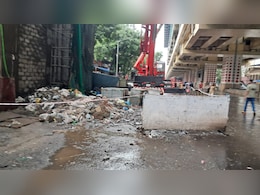 मेट्रो स्टेशन के पास गिरा ग्रेनाइट का स्लैब, ठेकेदार पर लगा 10 करोड़ का भारी जुर्माना