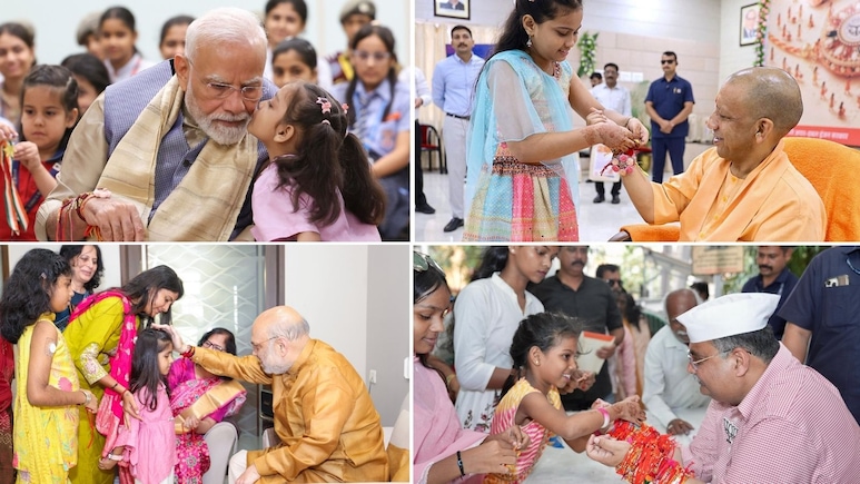 रक्षाबंधन पर भी दिखा BJP का बच्चों-युवाओं तक संपर्क, मोदी-योगी ही नहीं कई नेताओं ने बच्चों ने बंधवाई राखी