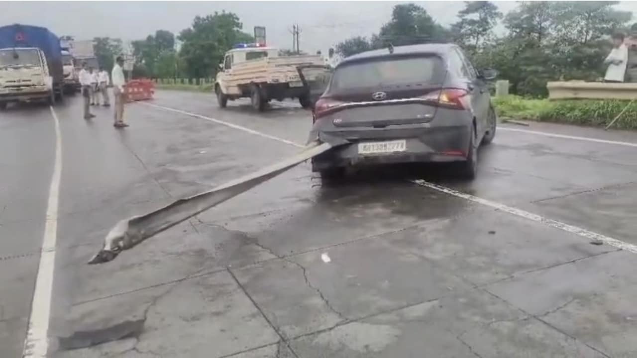 Guardrail Pierces Car On Mumbai-Ahmedabad Highway, Doctor Couple Injured