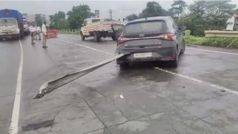 Guardrail Pierces Car On Mumbai-Ahmedabad Highway, Doctor Couple Injured