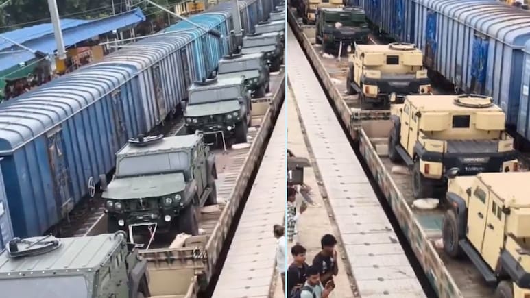 Anand Mahindra Shares Video Of Armoured Vehicles Being Moved By Rail, Netizens React