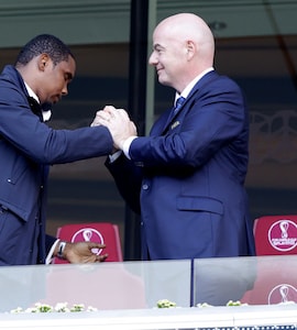 Cameroon Legend Samuel Etoo Urges Support For Embattled FIFA President Gianni Infantino