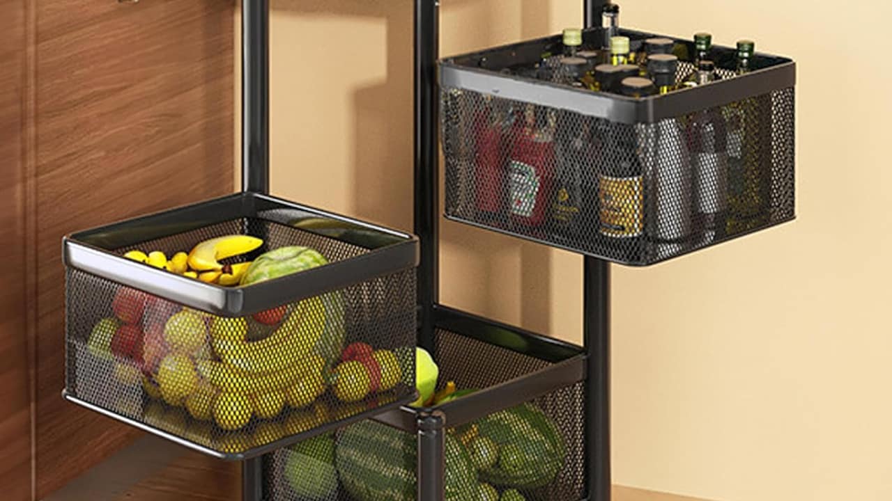 7 Onion And Potato Baskets With Open Ventilation For Pantry Storage