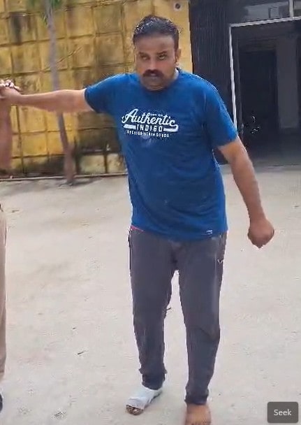 पकड़ा गया आरोपी पकड़ा गया आरोपी