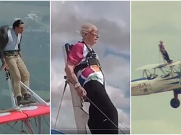 97 की उम्र में महिला ने किया अक्षय कुमार जैसा खतरनाक स्टंट, हवा में उड़ते प्लेन पर बनाया वर्ल्ड रिकॉर्ड