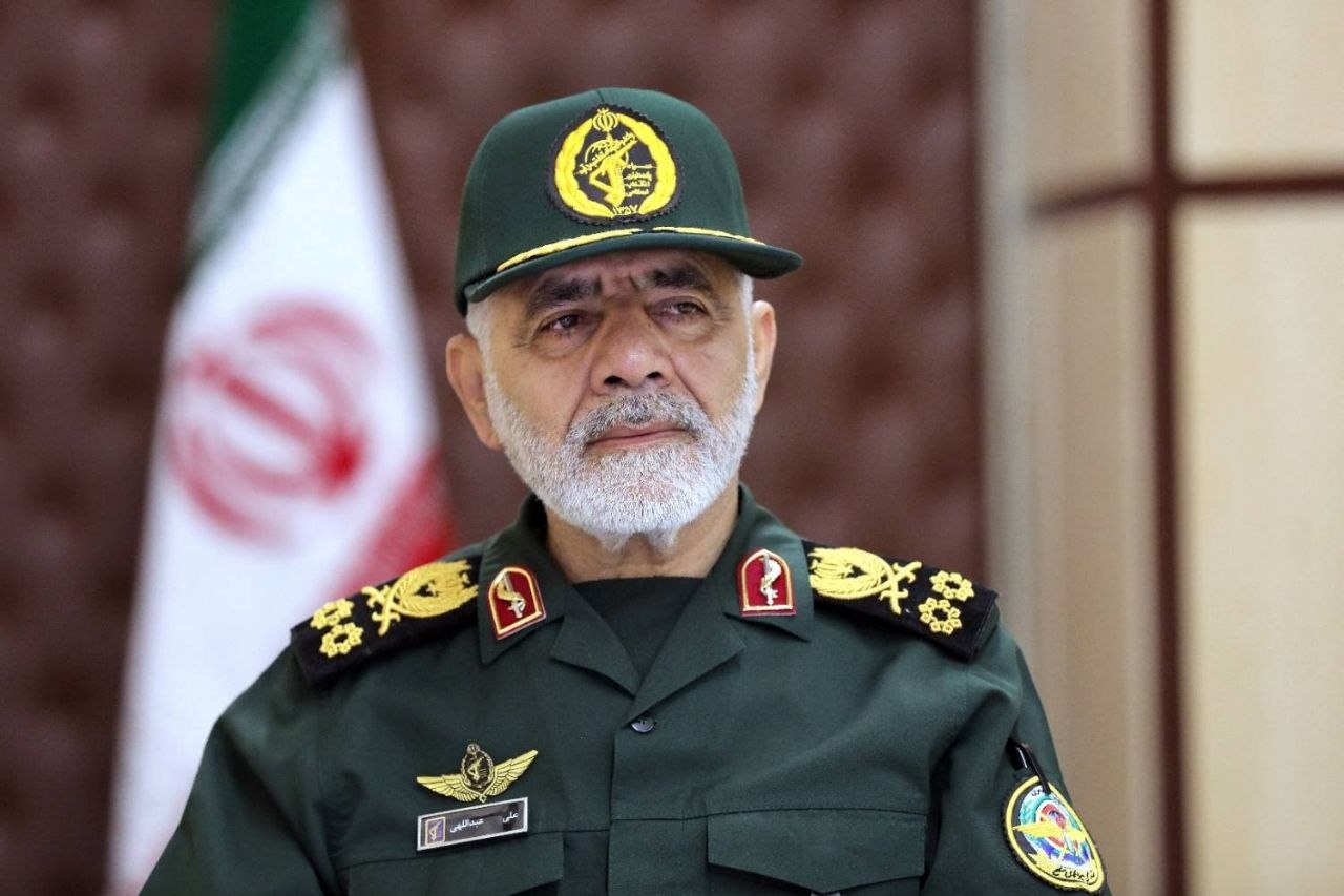 Iran's new military chief Ali Abdollahi, known for war threats to US, warns regional neighbors: 'any country serving as a defensive shield for criminal and aggressive America will be engulfed by the flames of war'