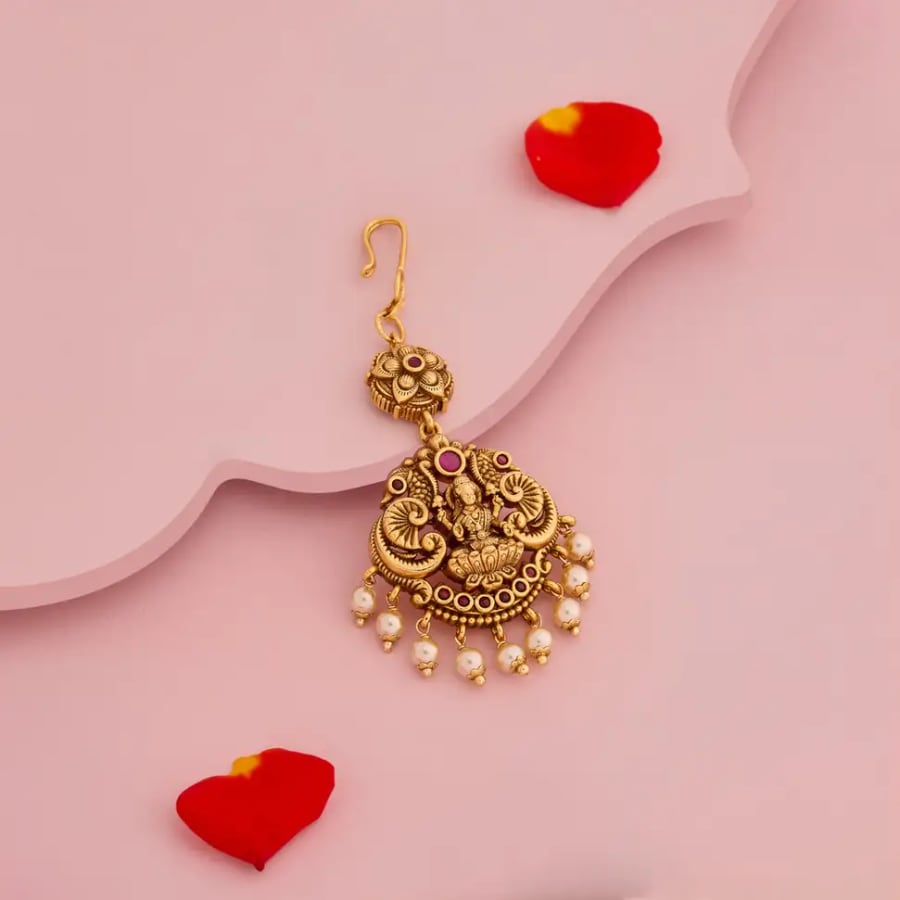 Click here to buy: Kushals Fashion Jewellery Copper Maang Tikka Click here to buy: Kushals Fashion Jewellery Copper Maang Tikka