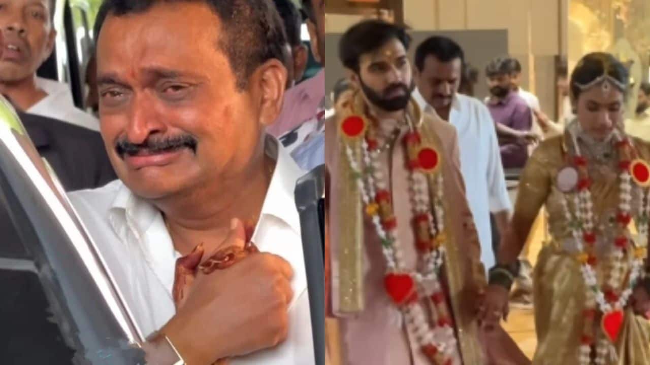 बेटी की विदाई पर फफक कर रोए साउथ स्टार, हाथ छोड़ने से किया इंकार, बाप-बेटी का इमोशनल वीडियो नम कर देगा आंखें