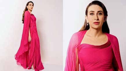 Viral: Karisma Kapoor Channels 'Gulabi Vibes' In A Stunning Gaurav Gupta Gown