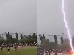 Thai Fooballer Dies As Lightning Strikes During Match, Tragic Incident Caught On Camera