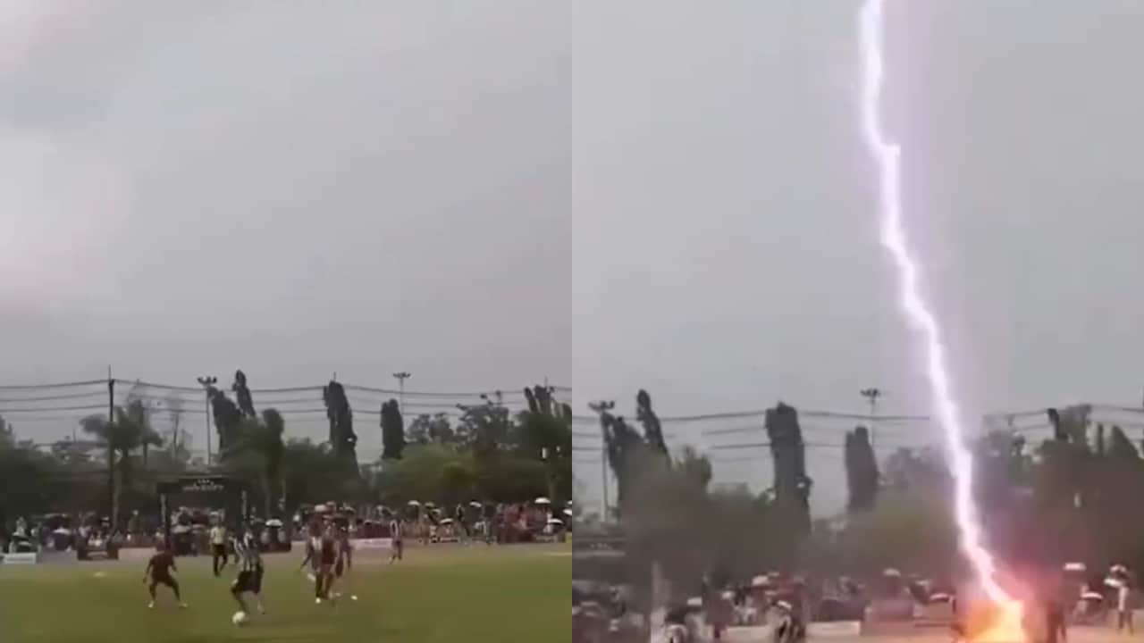Thai Footballer Dies As Lightning Strikes During Match, Tragic Incident Caught On Camera