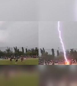Thai Footballer Dies As Lightning Strikes During Match, Tragic Incident Caught On Camera