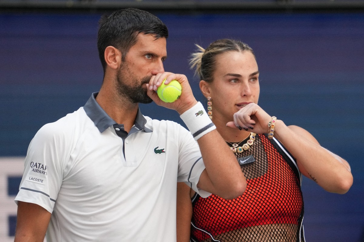 Djokovic and Sabalenka eliminated in first round of US Open mixed doubles