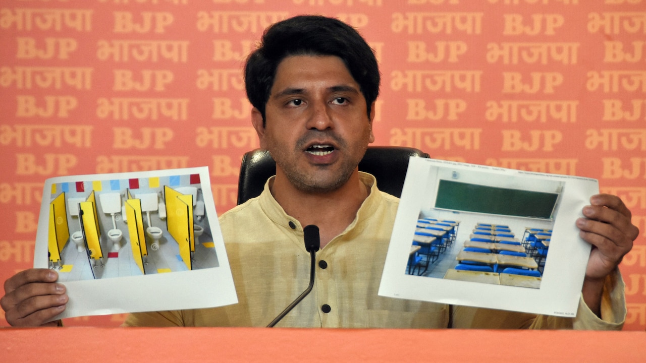 BJP National Spokesperson Shehzad Poonawalla during a press conference in August 2022 BJP National Spokesperson Shehzad Poonawalla during a press conference in August 2022