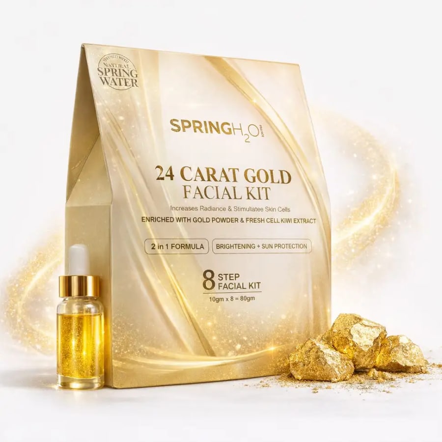 Click here to buy: SPRING H2O 24 Carat Gold Facial Kit Click here to buy: SPRING H2O 24 Carat Gold Facial Kit