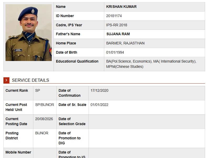 ips kk bishnoi success story officer family