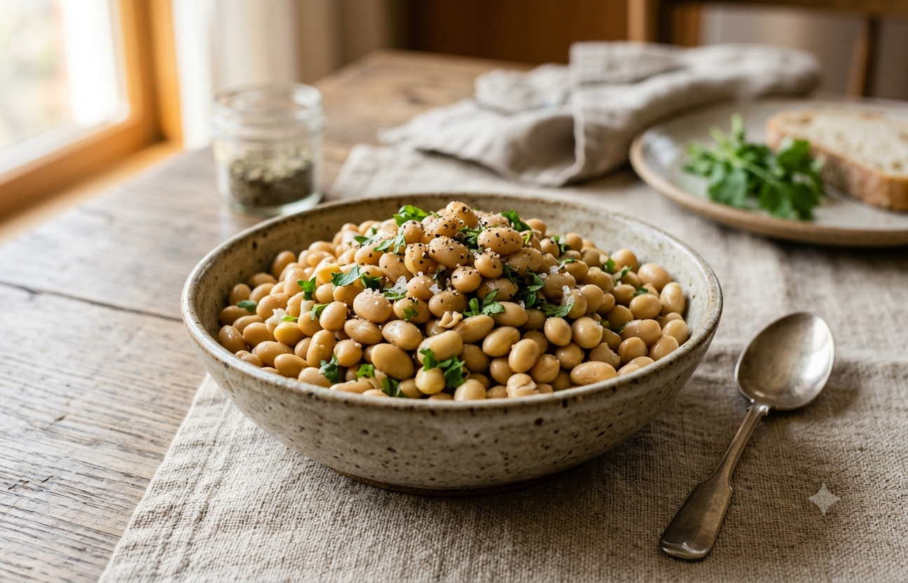 Cooked soyabeans contain high amount of protein that need to be eaten in moderation