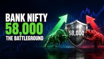 Bank Nifty Today: 58,000 Emerges As Key F&O Battleground &mdash; Banks In Focus, Key Levels To Watch