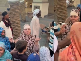 Rakhi Sawant Looks Scared As She Gets Mobbed By Pilgrims In Mecca: Watch