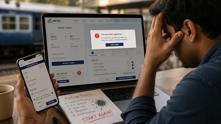 IRCTC Users Face Booking Trouble As 'Unable To Process Request' Error Floods Social Media